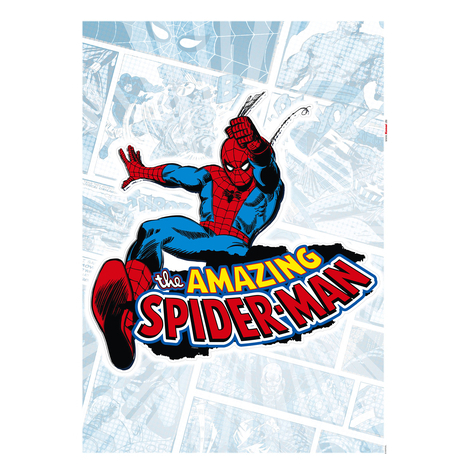 Wall Tattoo - Spider-Man Comic Classic - Størrelse 50 X 70 Cm