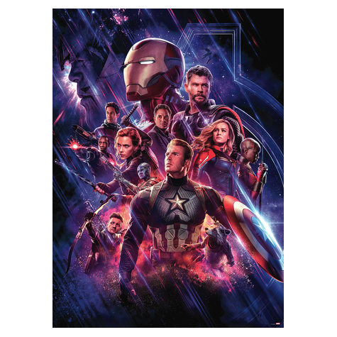 Papir Foto Tapet - Avengers Endgame Movie Poster - Størrelse 184 X 254 Cm