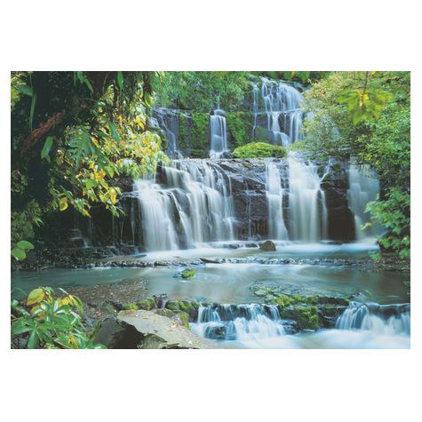 Papir Foto Tapet - Pura Kaunui Falls - Størrelse 368 X 254 Cm