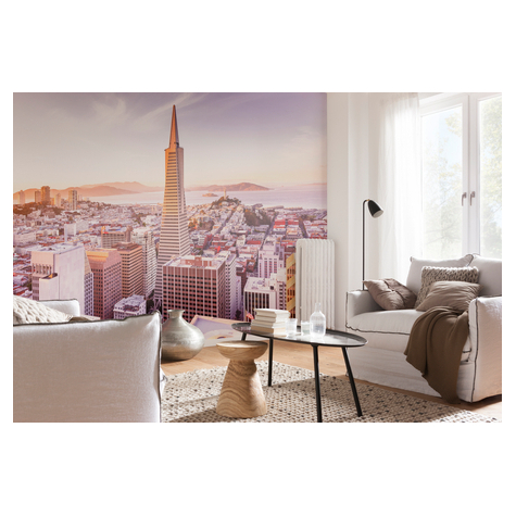 Papir Foto Tapet - San Francisco Morning - Størrelse 368 X 254 Cm