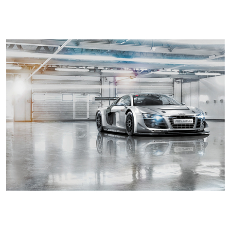 Papir Foto Tapet - Audi R8 Le Mans - Størrelse 368 X 254 Cm