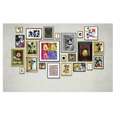 Non-Woven Tapet - Mickey Art Collection - Størrelse 400 X 250 Cm