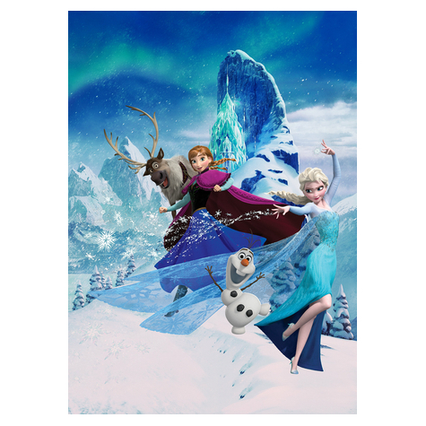 Non-Woven Tapet - Frozen Elsas Magic - Størrelse 200 X 280 Cm