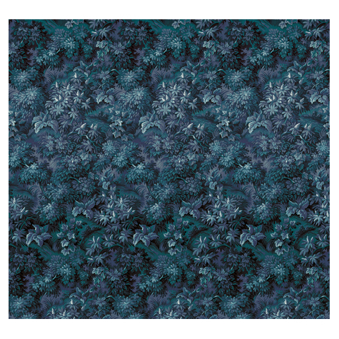 Non-Woven Tapet - Botanique Bleu - Størrelse 300 X 280 Cm