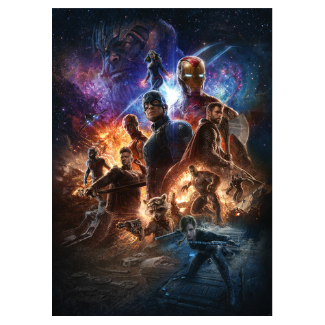Ikke-Vævet Fototapet - Avengers Battle Of Worlds - Størrelse 200 X 280 Cm