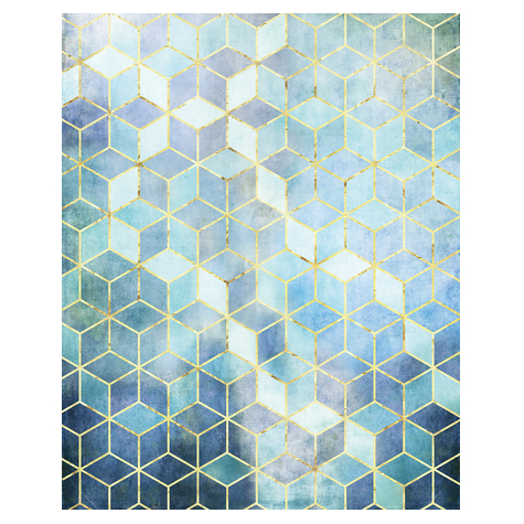 Non-Woven Tapet - Mosaic Azzuro - Størrelse 200 X 250 Cm