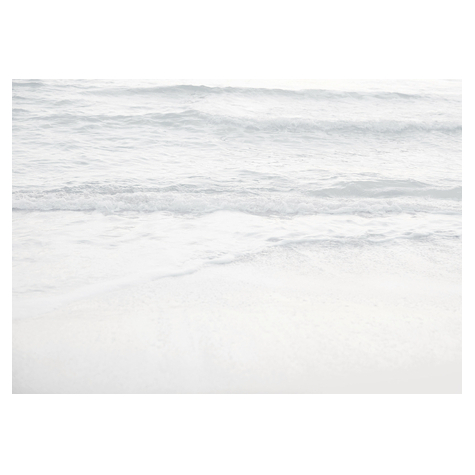 Non-Woven Wallpaper - Silver Beach - Størrelse 400 X 280 Cm