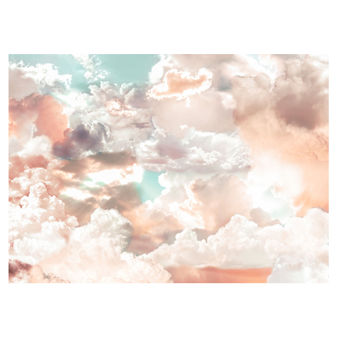Ikke-Vævet Fototapet - Mellow Clouds - Størrelse 350 X 250 Cm