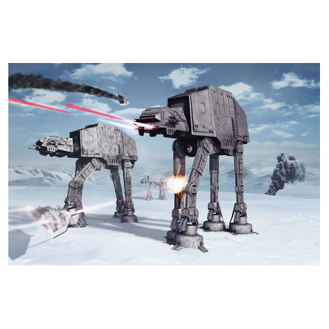 Ikke-Vævet Fototapet - Star Wars Battle Of Hoth - Størrelse 400 X 260 Cm