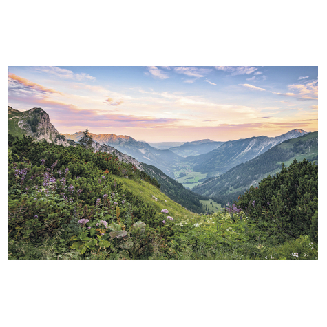 Ikke-Vævet Fototapet - Alperne - Størrelse 400 X 250 Cm