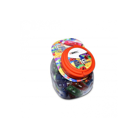 Usb-Flashdrev 16 Gb Emtec C410 Candy Jar (80 Stk.)