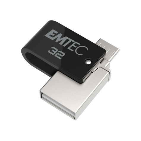 Usb-Flashdrev 32 Gb Emtec Mobile & Go Dual Usb2.0 - Microusb T260