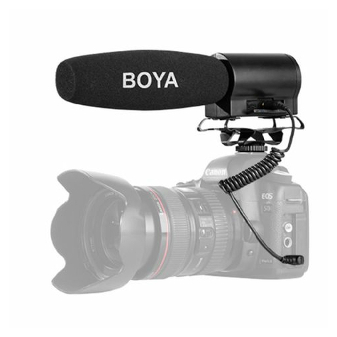 Boya Mini Kondensatormikrofon By-Dmr7 Med Optager
