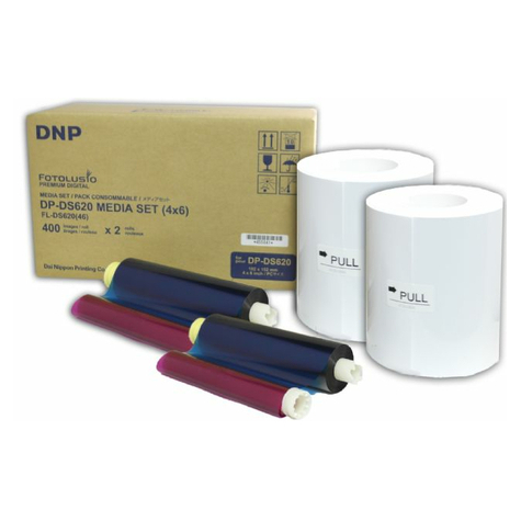 Dnp-Papir Dm46620 2 Ruller Hver 400 Stk. 10x15 Til Ds620