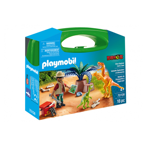 Playmobil Dinos - Dinosaur & Opdagelsesrejsende Dokumentmappe (70108)