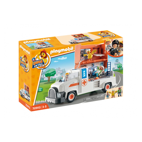 Playmobil Duck On Call - Lastbil Med Nødhjælpslæge (70913)