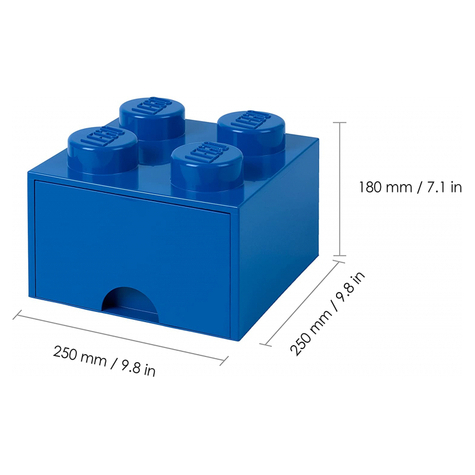 Lego Opbevaringsskuffe Med Klodser 4 Blå (40051731)