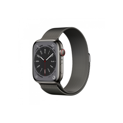 Apple Watch Series 8 Gps + Mobiltelefoni 45 Mm Grafit Rustfrit Stål Mnkx3fd/A