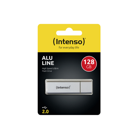 Intenso Alu Line Usb-Flash 128 Gb 2.0 Sølv 3521496