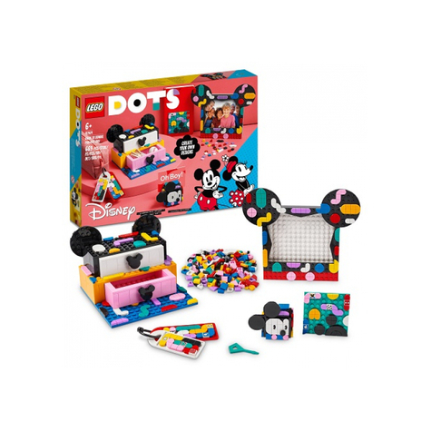 Lego Dots - Disney Mickey Og Minnie Tilbage Til Skolen - Kreativ Æske (41964)