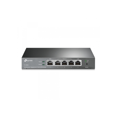 Tp-Link Safestream Gigabit Multi-Wan Vpn-Router Sort Tl-R605
