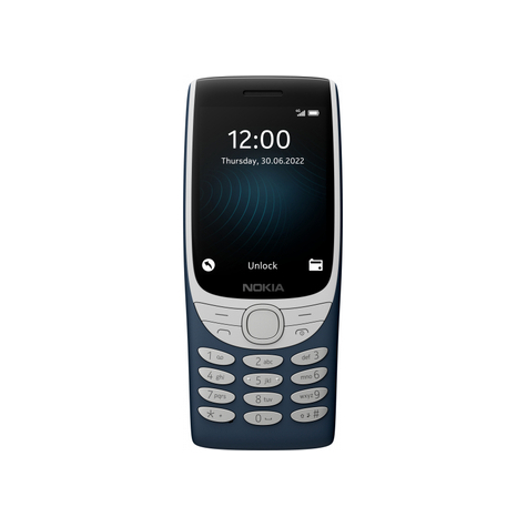 Nokia 8210 4g Blå Funktionstelefon No8210-B4g