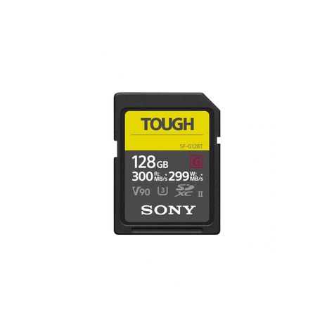 Sony Sf-G-Serien Tough Sf-G 128t - Flash-Hukommelseskort Sfg1tg