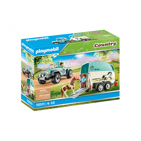 Playmobil Country - Bil Med Ponyanhænger (70511)