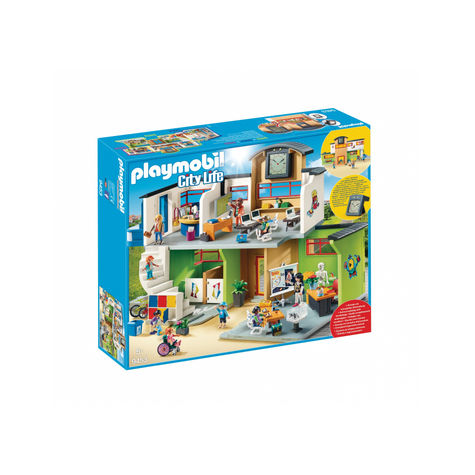 Playmobil City Life - Gro Skole Med Møbler (9453)