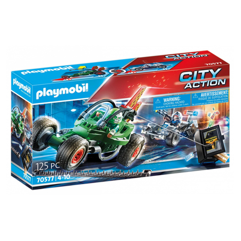 Playmobil City Action - Politiets Kart - Jagten På Indbrudstyven (70577)