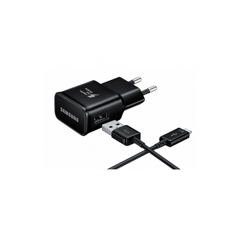 Samsung Usb-Adapter + Mikro-Usb-Kabel Sort Bulk - Ep-Ta200ebe