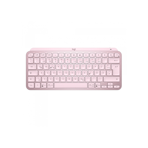 Logitechmx Keys Mini Bluetooth-Tastatur - Lyserødt Tastatur Med Baggrundsbelysning - 920-010481