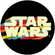 Selvklæbende Ikke-Vævet Fototapet/Vægtatovering - Star Wars Typeface - Størrelse 125 X 125 Cm
