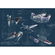 Ikke-Vævet Fototapet - Star Wars Blueprint Dark - Størrelse 400 X 280 Cm
